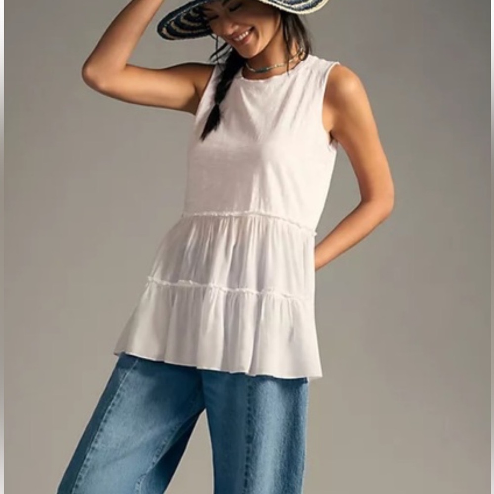 T.La for Anthropologie Tiered Tank Top